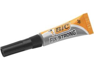 Bic Fix Strong Colla a Contatto Extra Forte 3gr - Utilizzare su Legno, Plastica e Porcellana - Non Gocciola - Tappo Anti-intasamento