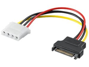 Cavo Alimentazione Interno Sata Maschio - Molex 4 Poli Femmina Cm 15