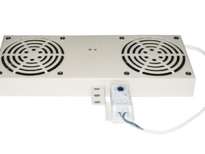 Modulo 2 Ventole Con Termostato Per Armadi Rack A Muro Link Colore Grigio