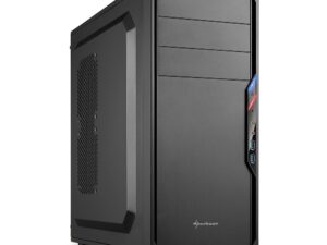 Sharkoon Case Vs4-V, Atx, 6 Slots Expansion, 2Xusb 3.0 Front, Drive Bay Da 2,5/3,5/5,25, 1X120Mm Fan Front, No Psu, Colore Nero