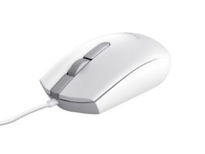 Trust TM101 Eco USB Mouse 1200 dpi - Realizzato con il 50% di plastica riciclata - 3 pulsanti - Uso ambidestro - Cavo da 1,60 m - Bianco