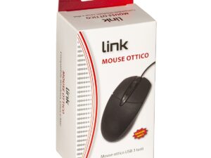 Mouse Ottico Usb 3 Tasti Nero