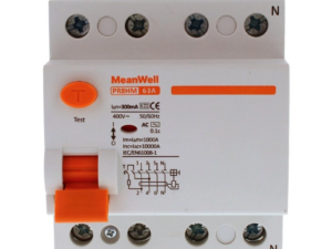 Differenziale Puro Meanwell Tipo Ac 3P+N 4M 10Ka 300Ma 63A 400V