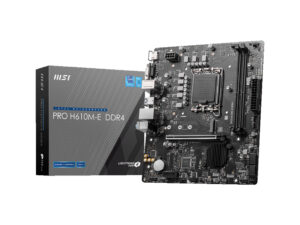 MB MSI H610M-E DDR4 ST1700 2D4 1M.2 4S3 U3.2 GBL H/V MICRO ATX
