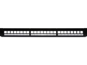 PATCH PANEL 24 PORTE 19 VUOTO NERO