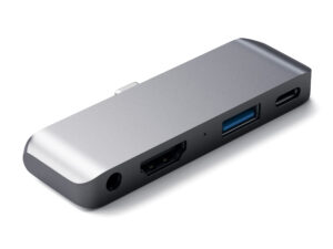 HUB DOCK TYPE C MULTIPORT SPACEGREY HDMI4K-1USBC-1USB3-JACK