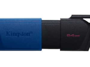 PEN DRIVE 3.2 64GB TYPE-A EXODIA M BLACK/BLU KINGSTON CAPPUCCIO REMOVI