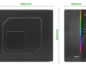 Case Minitower Psu 240W Itak I603 Matx Mitx U30,5Mm Spcc Bk Fan Vetro