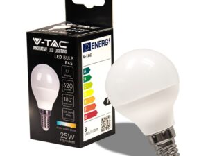 V-TAC Lampadina LED E14 3,7W P45 3000K - Equivalent 30W