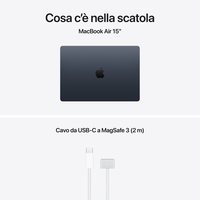 MACBOOK AIR 15 M5 16GB/512GB MIDNI 10CORE 10 GPU M5 MIDNIGHT
