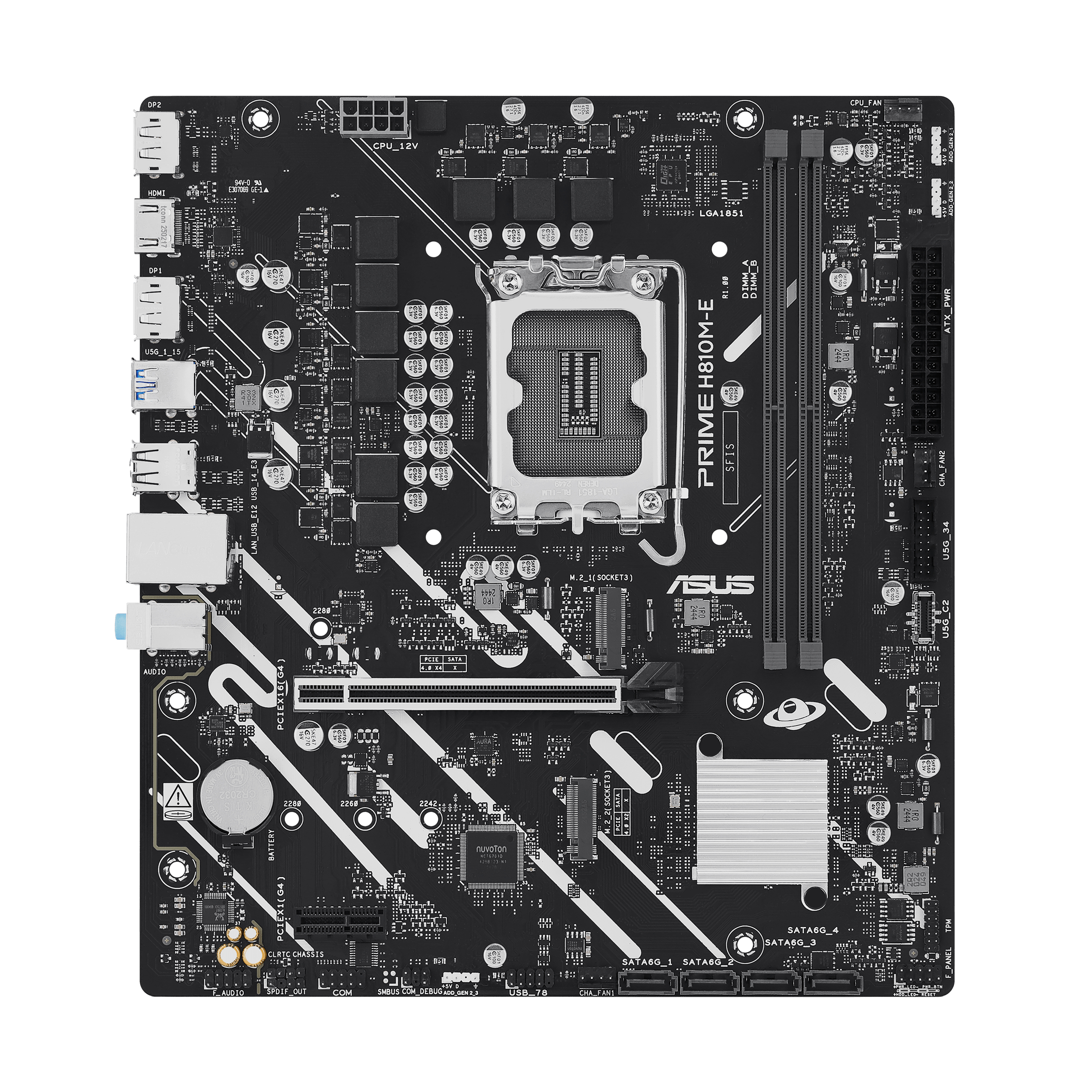 MB ASUS PRIME H810M-E-CSM 1851 2D5 2M.2 2PCIE 4S3 1HD/2DP MICRO-ATX