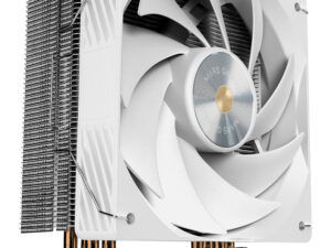 Dissipatore per CPU Mars Gaming MCPU-X4 con potenza 230W - Ventola PWM da 120mm - 4 Heatpipe HCT - Alette in alluminio - 120x68x154mm - Bianco