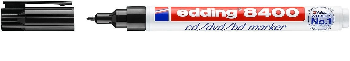 Edding 8400 marcatore permanente Tipo di punta Nero 1 pz
