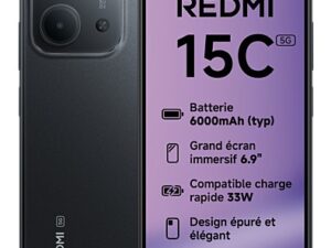 XIAOMI SMARTPHONE Redmi 15c 4+256GB 6.9 4G Midnight Black DS