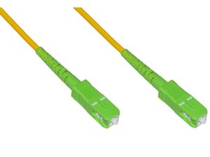 CAVO FIBRA OTTICA 1MT SC-APC/SC-APC MONOMODALE SIMPLEX 9/125 LSOH