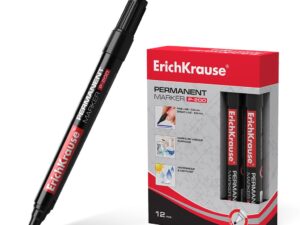 Pennarello permanente Erichkrause P-200 - Punta tonda -  Colore nero