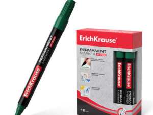 Marcatore permanente Erichkrause P-300 - Punta a scalpello - Resistente all'acqua e ai raggi UV - Verde
