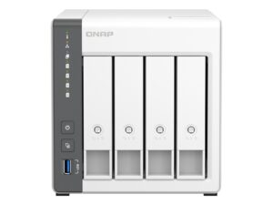 QNAP TS-433 NAS Tower ARM Cortex-A55 4 GB 0 TB QNAP QTS Bianco