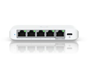 Ubiquiti UniFi Flex Mini 2.5G Gestito 2.5G Ethernet (100/1000/2500) Supporto Power over Ethernet (PoE) Desktop Bianco