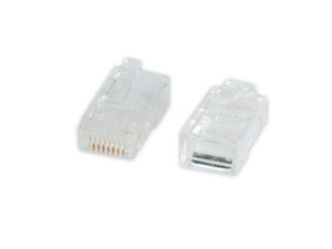 PLUG RJ45 UTP PER RETE CAT.5E TRANS CONF. 10PCS ADJ
