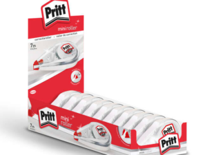 Espositore Pritt Mini Roller da 10 blocchetti correttori 4,2 mm x 7 m - Compatto ed ergonomico - Punta flessibile ad alta precisione - Compatibile con tutti i tipi di carta