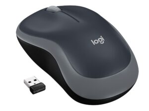 Logitech M185 Mouse Wireless, 2,4 GHz con Mini Ricevitore USB, Durata Batteria di 12 Mesi, Tracciamento Ottico 1000 DPI, Ambidestro, Compatibile con PC, Mac, Laptop