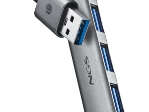 Ngs Mini Hub 4 Porte Usb, 1 X Usb 3.2 Gen1 E 3 X Usb 2.0, Pc E Mac