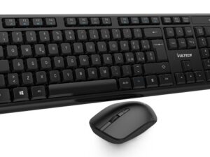 Vultech Tastiera E Mouse Bundle, Wireless, 1600Dpi Regolabili 2,4Ghz